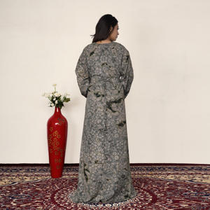 Elegante Jalabiya BSY con Diseño de Bordado en el Cuello, Mangas Largas, Kaftán Árabe de Lujo, Vestido Abaya para Mujer, Ropa Modesta para Fiestas Eid, ODM - Product Image 5