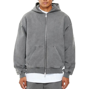Sudadera con capucha informal de alta calidad para hombre, nueva moda 2026, de invierno, manga larga, con cremallera, estilo holgado. - Product Image 1