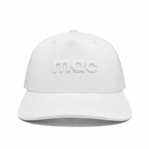 Wholesale Custom 3D Logo <b>White</b> Trucker <b>Hats</b> Adjustable 5 Panel GolfCap for Men Stylish Fashionable for Outdoor Casual Scenes - Product Image 1