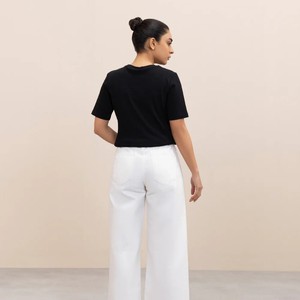 Unisex <b>Black</b> Half Sleeve Crew Neck Regular Length T-Shirt Solid Color Minimalist Jersey Cotton <b>All</b> Seasons Slim Fit Eco-Friendly - Product Image 1