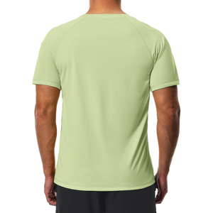 Camiseta de Manga Corta Verde Claro para Hombre, Protección Solar, Secado Rápido, Transpirable, Spandex/Poliéster, Compresión para Adultos, UPF50+, Ecológica - Product Image 2