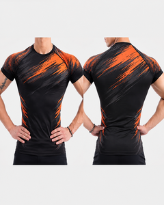 T-shirt de sport unisexe à manches longues, col rond, respirant, à séchage rapide, anti-transpiration, en spandex/polyester, pour entraînement/course à pied - Product Image 3