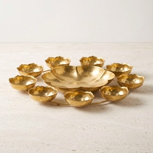Elegante Lámpara de Latón Diya para Diwali, Decoración Artesanal de Latón para Mesa, Ceremonia Religiosa, Festival del Hogar, También para Regalo - Product Image 5