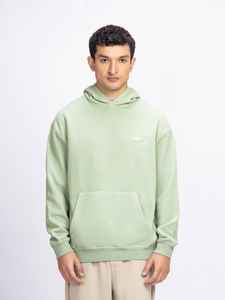 Sudaderas Verdes para Hombre - 100% Algodón, 300 Gramos, Invierno, Sólidas, Casuales, con Logotipo Frontal, Beneficios Gratis Después del Pedido - Product Image 1