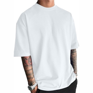 เสื้อยืดแขนสั้นทรงหลวมโอเวอร์ไซส์สำหรับผู้ชาย ผ้าคอตตอน 100% คุณภาพสูง น้ำหนัก 230 กรัม ผ้า Worsted อย่างดี ป้องกันการเป็นขุย - Product Image 2
