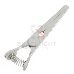 Pince Glover Bulldog avec vis de réglage à ressort, 9 cm de longueur, mâchoires courbées de 4 cm, instrument chirurgical médical, Blush Surgical Hospital MOL CE - Product Image 5