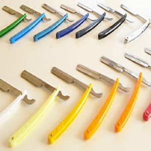 Wholesale Professional Turkish Barber <b>Razor</b> with Stainless Steel Blade High Quality White Plastic Handle Sustainable Face Use - Product Image 2