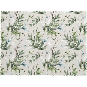 Luxury Green Leaf Watercolor <b>Tablecloth</b> <b>Rectangle</b> Summer Plant Design for Dining Restaurant Coverage Green Leaf Summer Plant - Product Image 4