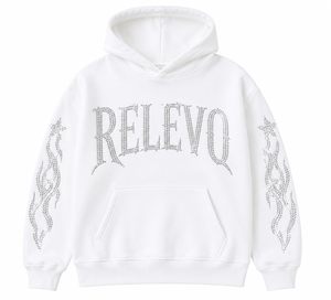 Sudadera con capucha de forro polar para hombre, estilo urbano de invierno, extragrande, de punto grueso, poliéster/algodón, con cremallera, pedrería, transpirable, degradado - Product Image 1