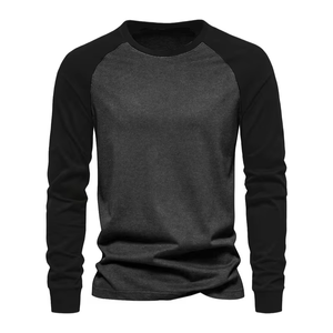 Camisetas de manga larga con estampado personalizado para hombre, camisetas informales de mezcla de algodón con estampado personalizado, a la moda, colección de otoño, de China - Product Image 4