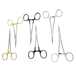Pinzas Hemostáticas Médicas de Acero Inoxidable Kelly Rectas de 5.5 Pulgadas con Pinzas Quirúrgicas Multicolores Arcoíris - Product Image 1