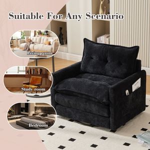 Poltrona Girevole Stile Mid-Century Modern United We Win, Imbottita con Base in Metallo Solido, Comoda Poltrona per Soggiorno - Product Image 6