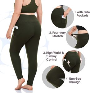 Leggings de Verano Transpirables hasta la Rodilla para Mujer, Tallas Grandes, Suaves y Elásticos, de Cintura Alta con Control de Abdomen, Ideales para Yoga, Fitness y Running - Product Image 3