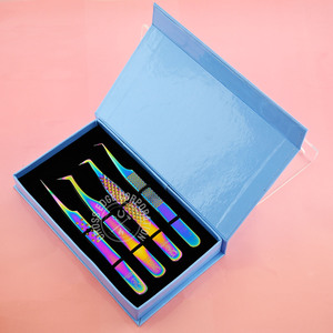 Wholesale 90 Degree Isolation Lash Extension Tweezers for Eyelashes Extension X-Shaped Volume Lash Stainless Steel <b>Tool</b> - Product Image 1