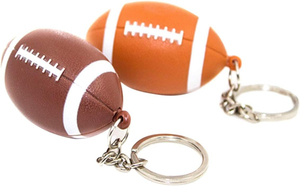 Custom Rugby Ball Keychain Rubber Football <b>Key</b> <b>Holder</b> Durable Lightweight Promotional Sports Design New Style Football Keychain - Product Image 4