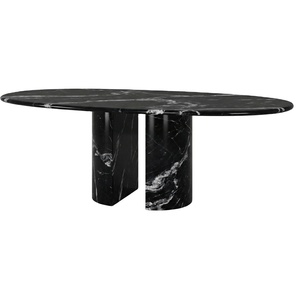 Meubles de salle à manger modernes de haute qualité, faits à la main, durables, pour villa, appartement, pierre de marbre naturelle - Product Image 1