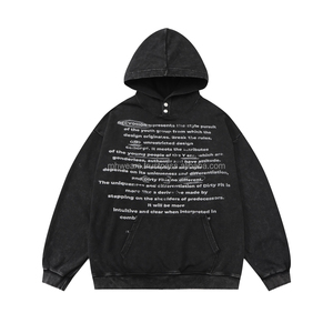 Sudadera con Capucha para Hombre 100% Algodón, Suave y Transpirable, Estilo Casual con Bolsillo y Estampado de Letras en Serigrafía - Product Image 1