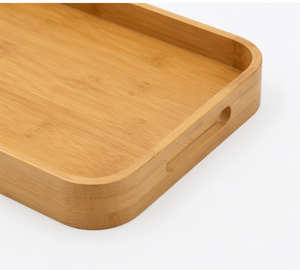 Juego de Bandejas de Servir de Madera Duraderas y Ecológicas de Primera Calidad, Bandeja Rectangular para Té, Café y Aperitivos, Madera de Acacia, Mango y Nogal, para Bodas y Restaurantes - Product Image 4