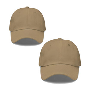 Gorra de Béisbol de Algodón de 6 Paneles Color Caqui y Beige, Impermeable, con Logotipo Personalizado, Estilo Dad Hat, para Deportes al Aire Libre, Venta al Por Mayor, Alta Calidad, OEM - Product Image 1