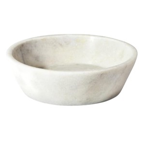 Bol sur piédestal en marbre blanc, bol à fruits en pierre naturelle, centre de table décoratif pour décoration de maison moderne et luxueuse, vente en gros - Product Image 5