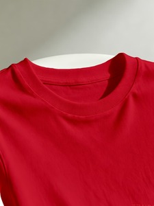 Womens T Shirt Summer <b>Red</b> Crew Neck T-Shirt Short Sleeve <b>Tops</b> Short Sleeve Fashion Basic Casual Oversized Black Clothes Trendy - Product Image 5