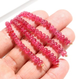 Cuentas Redondas Lisas de Espinela Roja Natural al por Mayor, 3-6mm, Hilo de Piedras Preciosas Sueltas de 6cm, Mini Hilera para Fabricación de Joyería Fina - Product Image 2