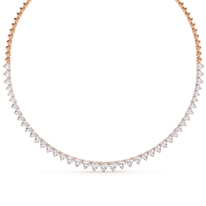 Collier tennis Cœur de diplômée avec diamants de laboratoire et naturels, en argent sterling 9KT 10KT 14KT 18KT, cadeau pour femme - Product Image 5