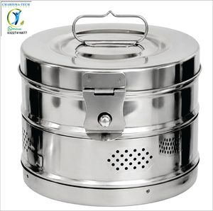 Tambor Quirúrgico de Acero Inoxidable Premium para Uso Hospitalario, Esterilizable, Duradero, para Clínicas, Instrumentos Médicos 6x6 - Product Image 2