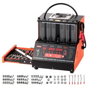 Tester e Pulitore a Ultrasuoni Regolabile 12V/70V/120V per Iniettori di Carburante, 9 Modalità di Test, Macchina a 6 Cilindri per Iniettori Common Rail - Product Image 1