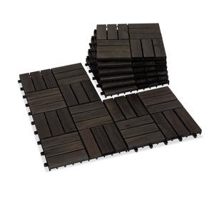 Azulejo de cubierta de enclavamiento de madera de acacia moderna para el hogar, balcón, entrada, Patio, jardín, paisajismo y terraza - Product Image 6