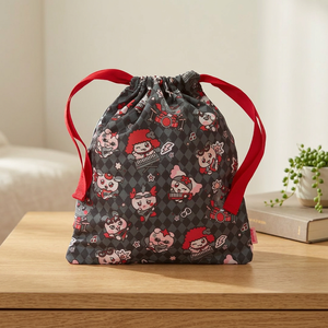MIGHTEEZ Rock the Stage Pochette en tissu pelucheux à motif noir et rouge Thème musical Tous âges K-POP ATEEZ - Product Image 5