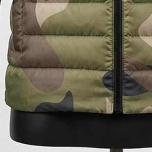 Women's <b>Quilted</b> Jacket Camouflage Stand Collar Full Sleeve Zipper Closure Autumn Regular Length Polyester <b>Wadding</b> - Product Image 3