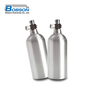 Tanque cilíndrico de CO2 de aluminio de 670ml y 1800 PSI con válvula de encendido y apagado para uso de bebidas y uso de dispensación de cerveza fría - Product Image 4