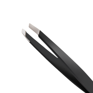 Custom Logo Stainless Steel Eyebrow Tweezers Precision Slant Tip Hair Removal <b>Tool</b> Private Label Beauty Grooming Instrument - Product Image 4