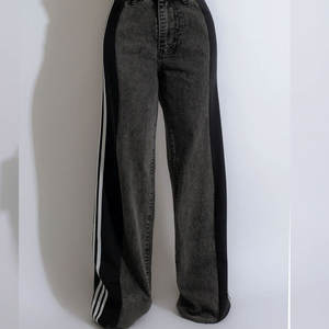 Jeans de Mujer de Cintura Alta Elásticos, Rotos y Desgastados, Tallas Grandes, Color Sólido, Venta al por Mayor 2026 de Alta Calidad - Product Image 1