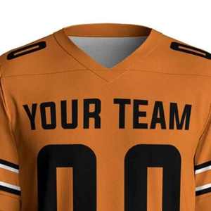 Maillot de football américain vintage unisexe personnalisé, coupe oversize et carrée, imprimé par sublimation, 100 % polyester, design personnalisable, tissu en maille - Product Image 5