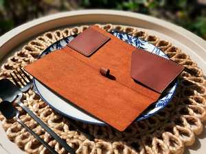Porte-Comptes en Cuir Véritable Multi-Poches pour Restaurant, Présentoir Double pour Factures et Reçus LBH-0093 - Product Image 3