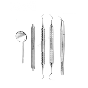 ชุดตรวจทางทันตกรรมคุณภาพสูง HU FRIEDY 1X4 BASIC ADULT  ทำจากเหล็กกล้าไร้สนิม  ชุดเครื่องมือผ่าตัดทางทันตกรรม ระดับ Class I CE - Product Image 3