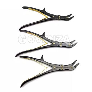 เครื่องมือผ่าตัดกระดูกแบบดับเบิ้ลแอคชั่น สแตนเลสสตีล ยี่ห้อ Stille แบบตรงและแบบโค้ง ขนาด 22 ซม. 24 ซม. เคลือบสีดำ สำหรับศัลยกรรมกระดูก - Product Image 6