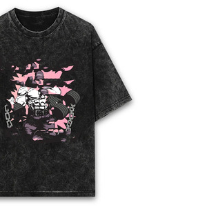Fashion-Forward Acid Wash Custom 100% Cotton Oversized T-Shirts Unisex Printed Bulk Trusted Pakistani Factory 4 Season Tee - Product Image 3