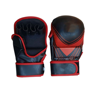 ถุงมือหนัง MMA แบบปรับแต่งได้ พร้อมคุณสมบัติระบายความชื้นและสายรัดแบบ Hook & Loop - ออกแบบอุปกรณ์ฝึกซ้อมของคุณเองสำหรับการชกมวยและเตะ - Product Image 5