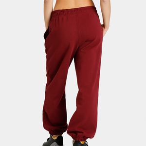 Women Red Mid Waist Drawstring <b>Harem</b> Pants Solid Color Ankle Length Casual Loose Fit Knitted Fleece Breathable Autumn Style - Product Image 3
