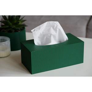 Porte-serviettes en MDF au look moderne, durable et écologique pour les boîtes à mouchoirs de salle à manger contemporaines - Product Image 6