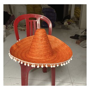 Mexico <b>Hat</b> <b>Straw</b> created from <b>straw</b> fiber material for outdoor shading festival use and costume accessories Vietnam - Product Image 5