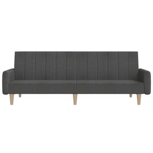 Canapé-lit à structure en bois gris foncé avec tissu en polyester et rembourrage en mousse - Product Image 5