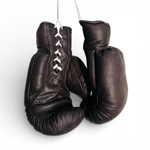 Gants d'entraînement rétro en cuir de vachette marron foncé, modèle Geoffrey Vintage TT, 12 oz, à lacets, écologiques, rembourrés à la main, pour la gym et le fitness - Product Image 1