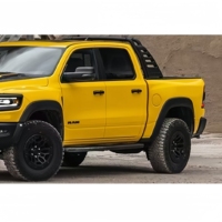 Universal Steel Heavy Duty Roll Bar Dodge RAM 1500/Ford F150/Silverado Full Size Truck Sports Bar LED Light Black Bolt-On Powder