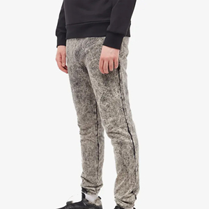 New Style Acid Vintage Washed Straight Casual Canvas <b>Jogger</b> Sweatpants-100% Cotton 300 GSM <b>Slim</b> Fit Heavyweight Sweat Pant - Product Image 5