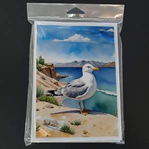 Utah California Gull Whimsical A7 Tarjetas de notas Paquete de 8 tarjetas en blanco con sobres Tarjetas de felicitación de tamaño 5x7 - Product Image 3