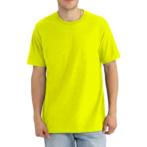 T-shirt formel pour homme, col rond, manches courtes, couleur bordeaux, coupe classique, jersey polyester/coton, imprimé, anti-rides, séchage rapide - Product Image 3